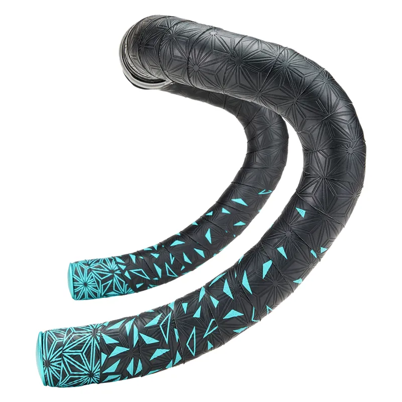 Supacaz Sticky Kush Bar Tape and Plugs Celeste
