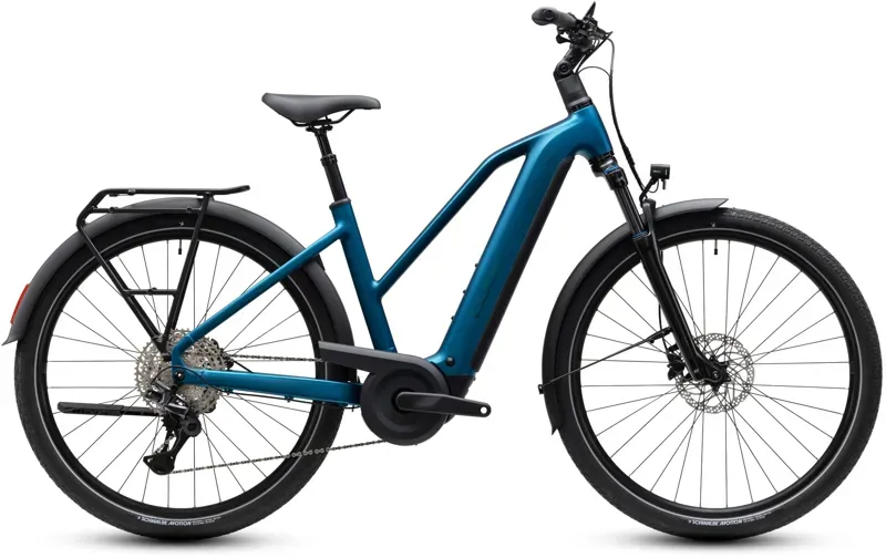 Cube Touring Hybrid Pro 800 Electric Bike in Electric Blue/Prizm-2