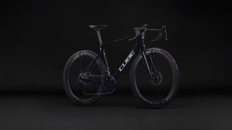 Cube Agree C:62 SLT Di2 Road Bike in Black Pearl/Switch White-1