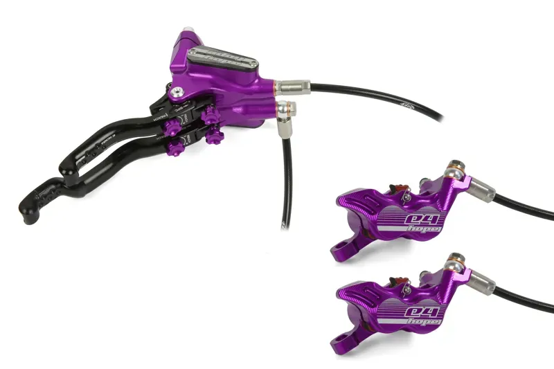 Hope Tech 3 Duo E4 Right Hand Brake Kit in Purple