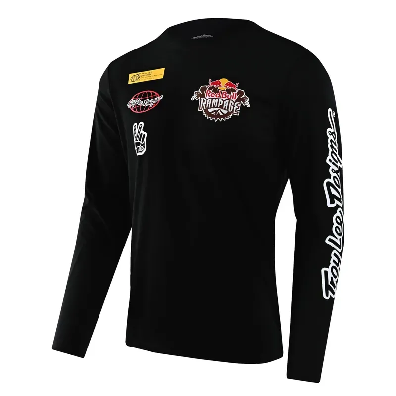 Troy Lee Designs Redbull Rampage Long Sleeve T-Shirt in Lockup Black