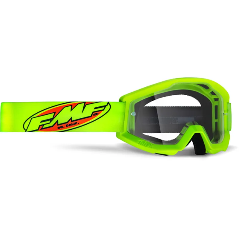 FMF Powercore Youth Clear Lens Goggles in Yellow