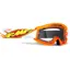 FMF Powercore Clear Lens Goggles in Orange