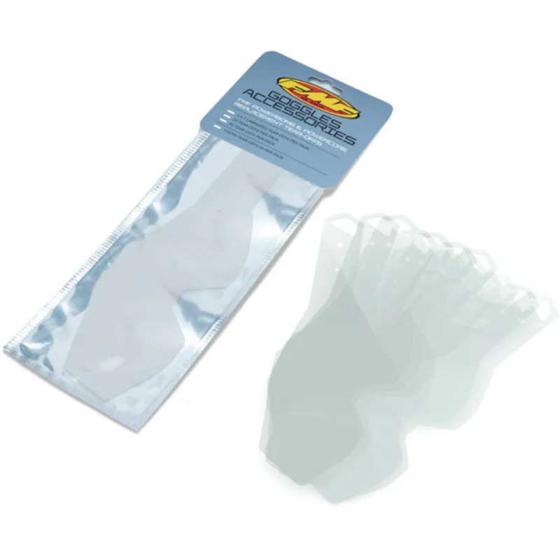 FMF Powerbomb/Powercore 20 Standard Tear-Offs in Clear