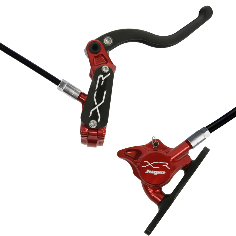 Hope Tech XCR PRO X2 Flat Mount Disc Brake Red Black-2