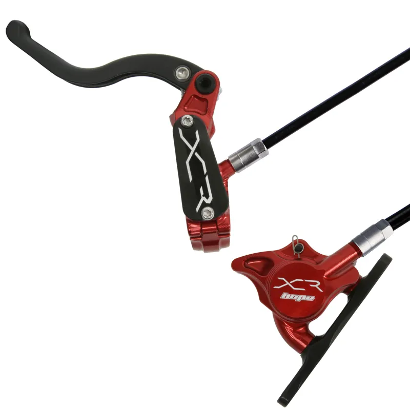 Hope Tech XCR PRO X2 Flat Mount Disc Brake Red Black-1
